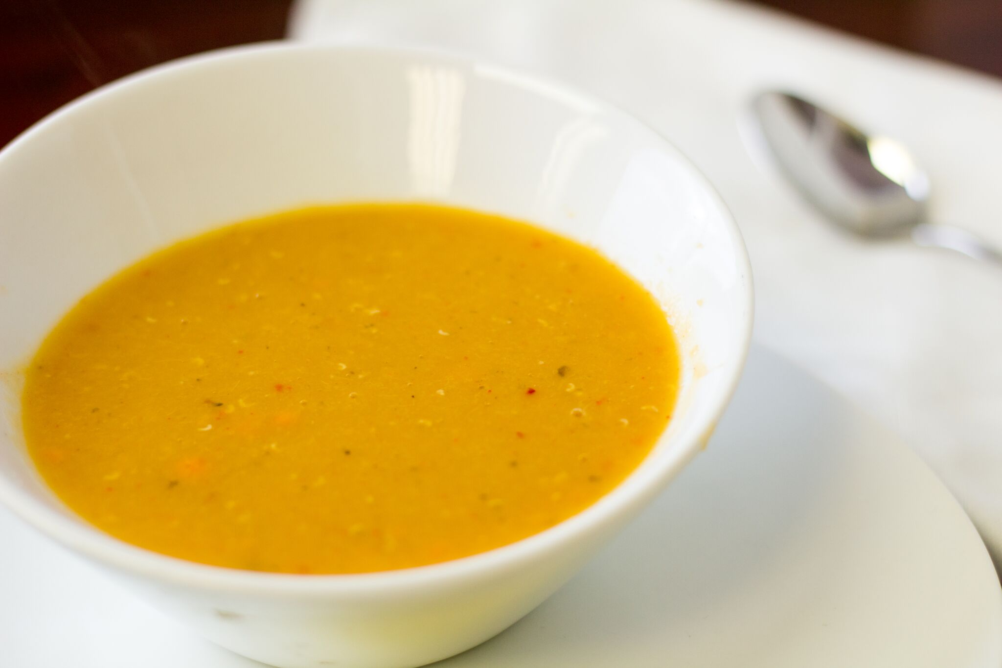 Order 9. Red Lentil Soup food online from House of Falafel store, Cupertino on bringmethat.com