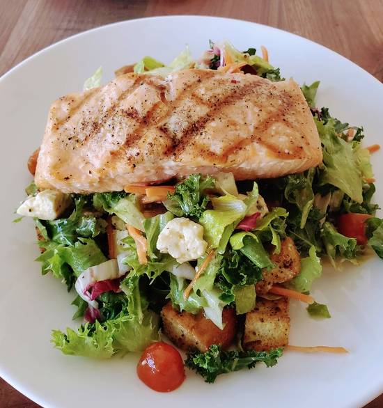 Order GRILLED SALMON SALAD food online from Bella Cafe And Grille store, Lexington on bringmethat.com