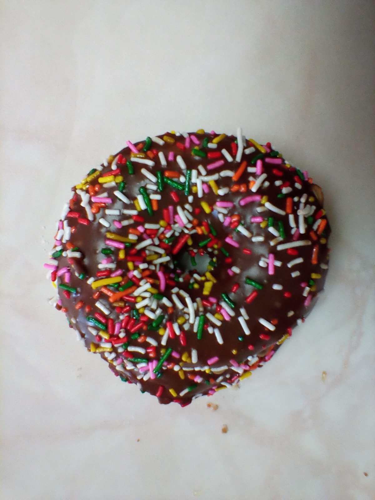 Order Chocolate Cake with Sprinkles food online from Kenny Donuts store, Corona on bringmethat.com