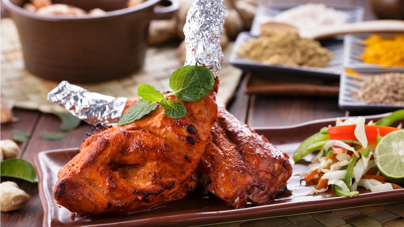 Order Grilled Tandoori Chicken - Leg/Thigh food online from Tikka Cravings store, Patchogue on bringmethat.com
