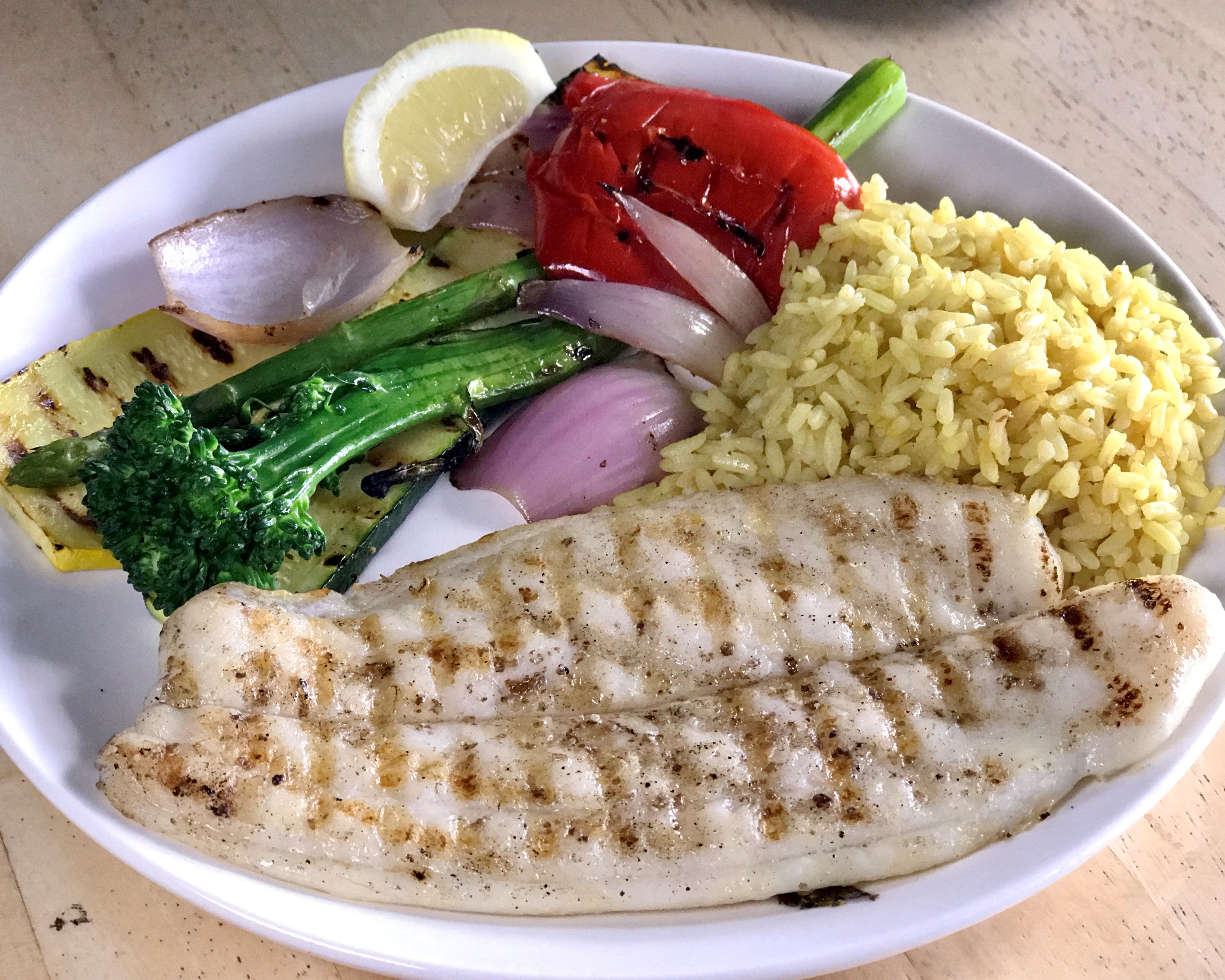 Order Pangasius Plate (f) food online from Bluesalt Fish Grill store, Redondo Beach on bringmethat.com