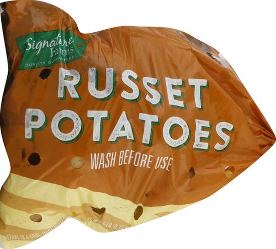 Order Signature Farms · Russet Potatoes (5 lbs) food online from Albertsons Express store, Watauga on bringmethat.com