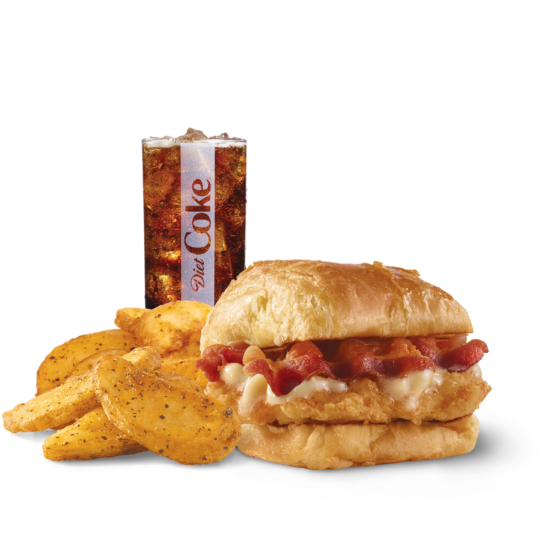 Order Maple Bacon Chicken Croissant Combo food online from Wendy store, Fairbanks on bringmethat.com