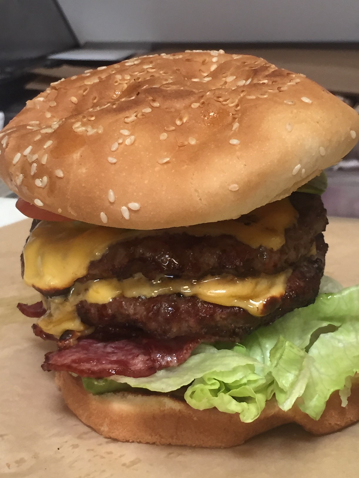 Order Bacon Cheeseburger food online from Grub Zone store, San Francisco on bringmethat.com