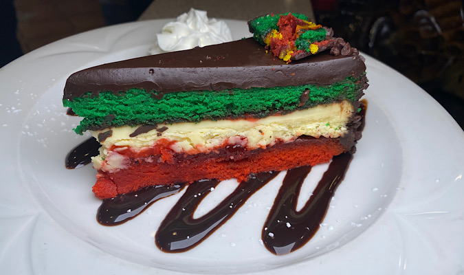 Order Rainbow Cookie Cheesecake food online from Pizzaiola store, North Babylon on bringmethat.com