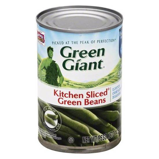 Order Green Giant Kitchen Sliced Green Beans 14.5oz food online from Everyday Needs by Gopuff store, Newark on bringmethat.com
