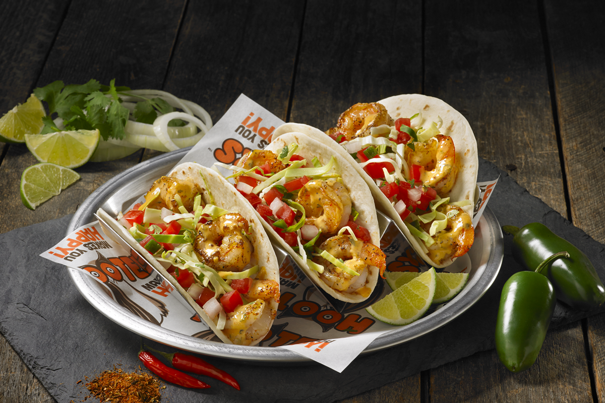Order Baja Shrimp Tacos food online from Hootie Bait & Tackle store, Ontario on bringmethat.com