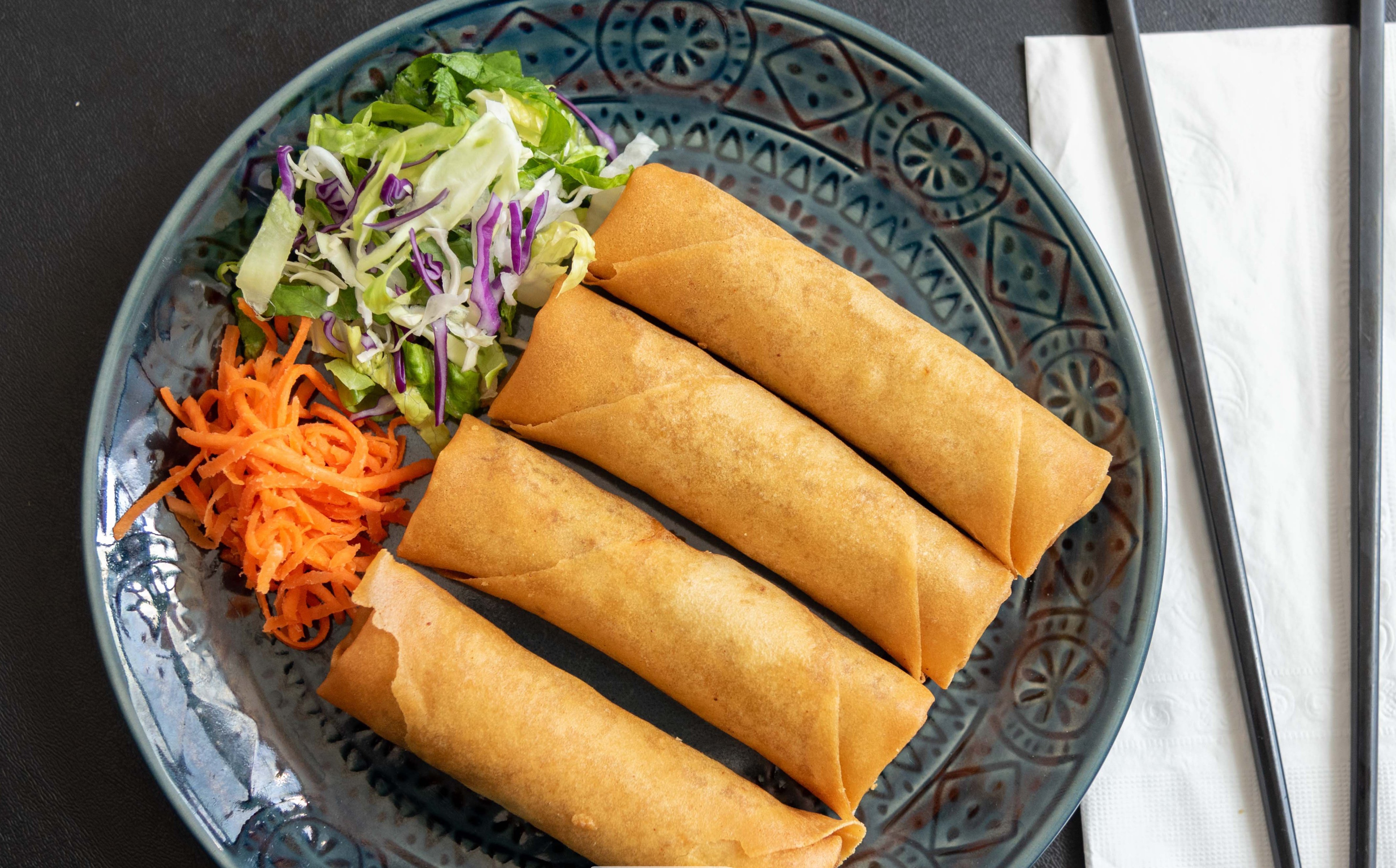 Order Egg Rolls (4 pieces) food online from Saiga store, Irvine on bringmethat.com