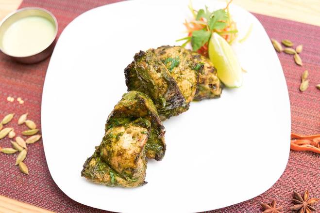 Order Haryali Chicken Kebab food online from Basil Indian and Thai Grill store, Montclair on bringmethat.com