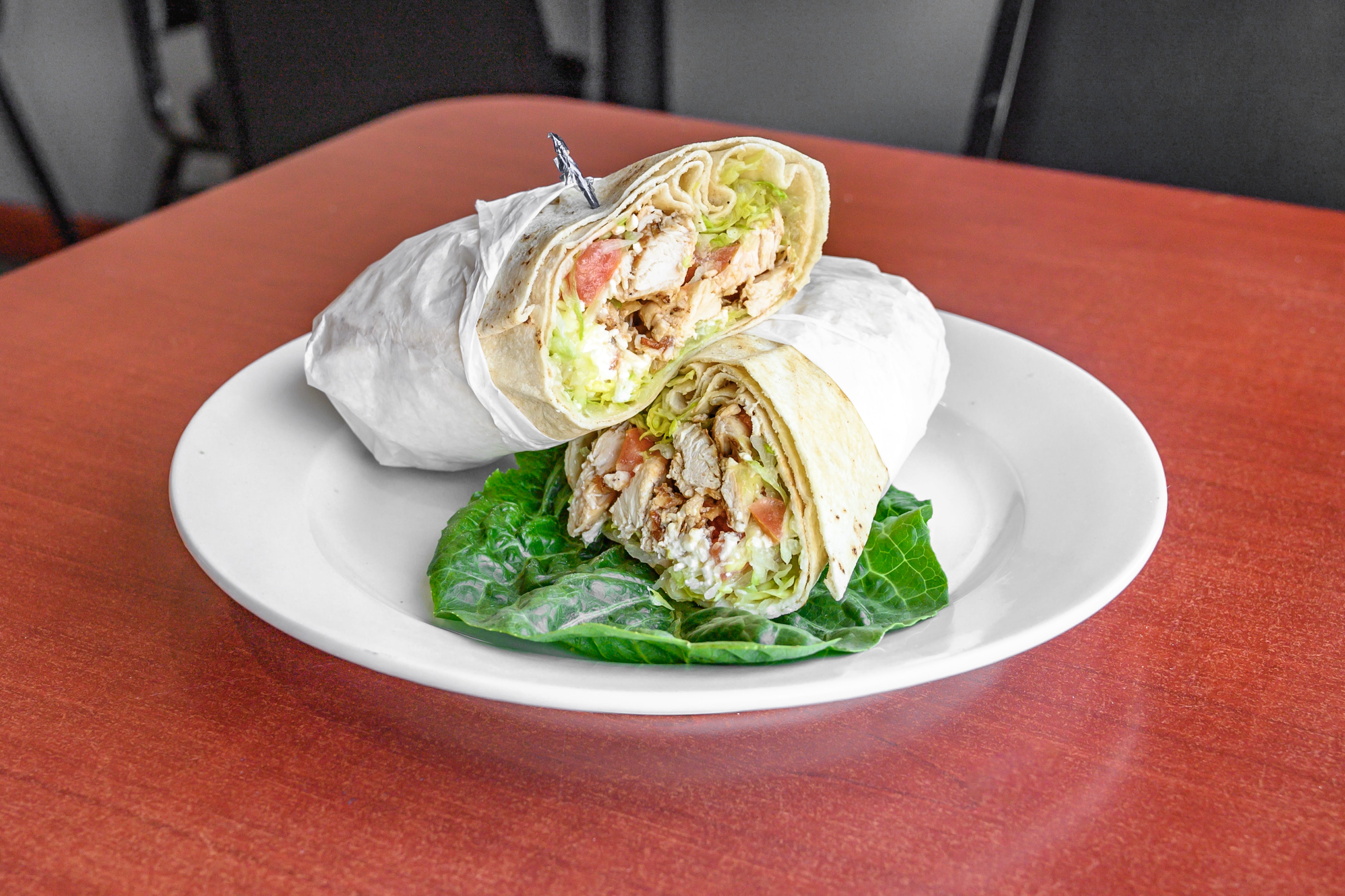 Order Chicken Caesar Wrap - Wrap food online from Methuen House of Pizza store, Methuen on bringmethat.com