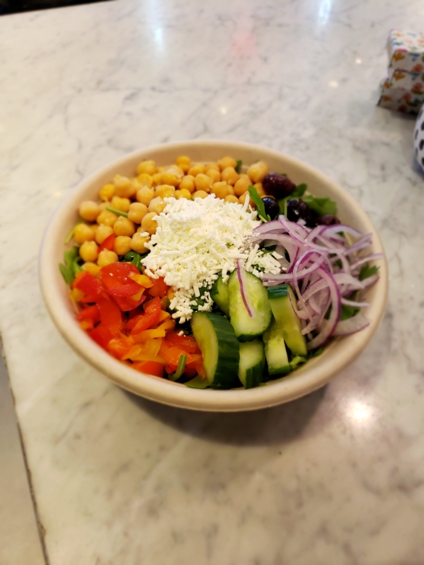 Order Chickpeas Salad food online from Greek Eats store, New York on bringmethat.com