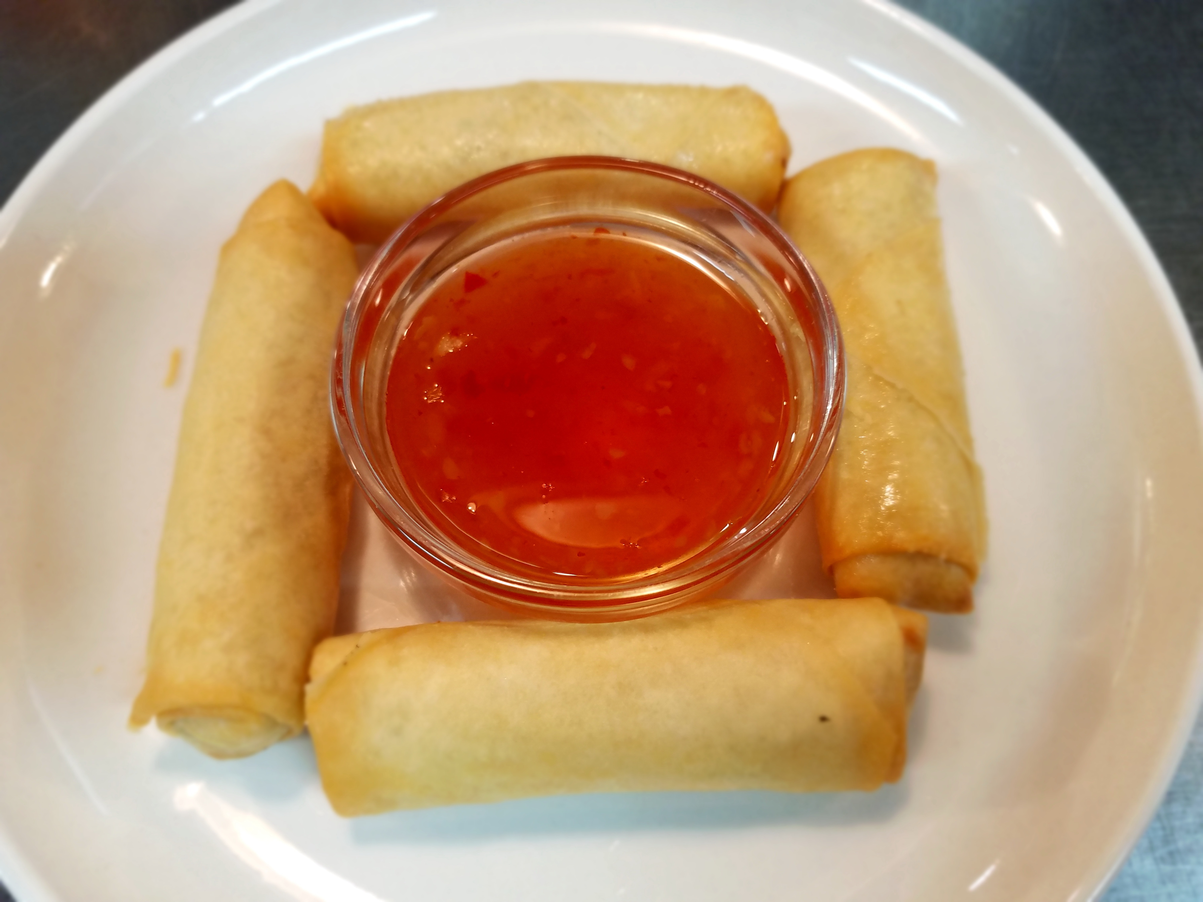 Order 4 Pieces Vegetable Egg Rolls food online from Ying Thai Cuisine store, Westminster on bringmethat.com