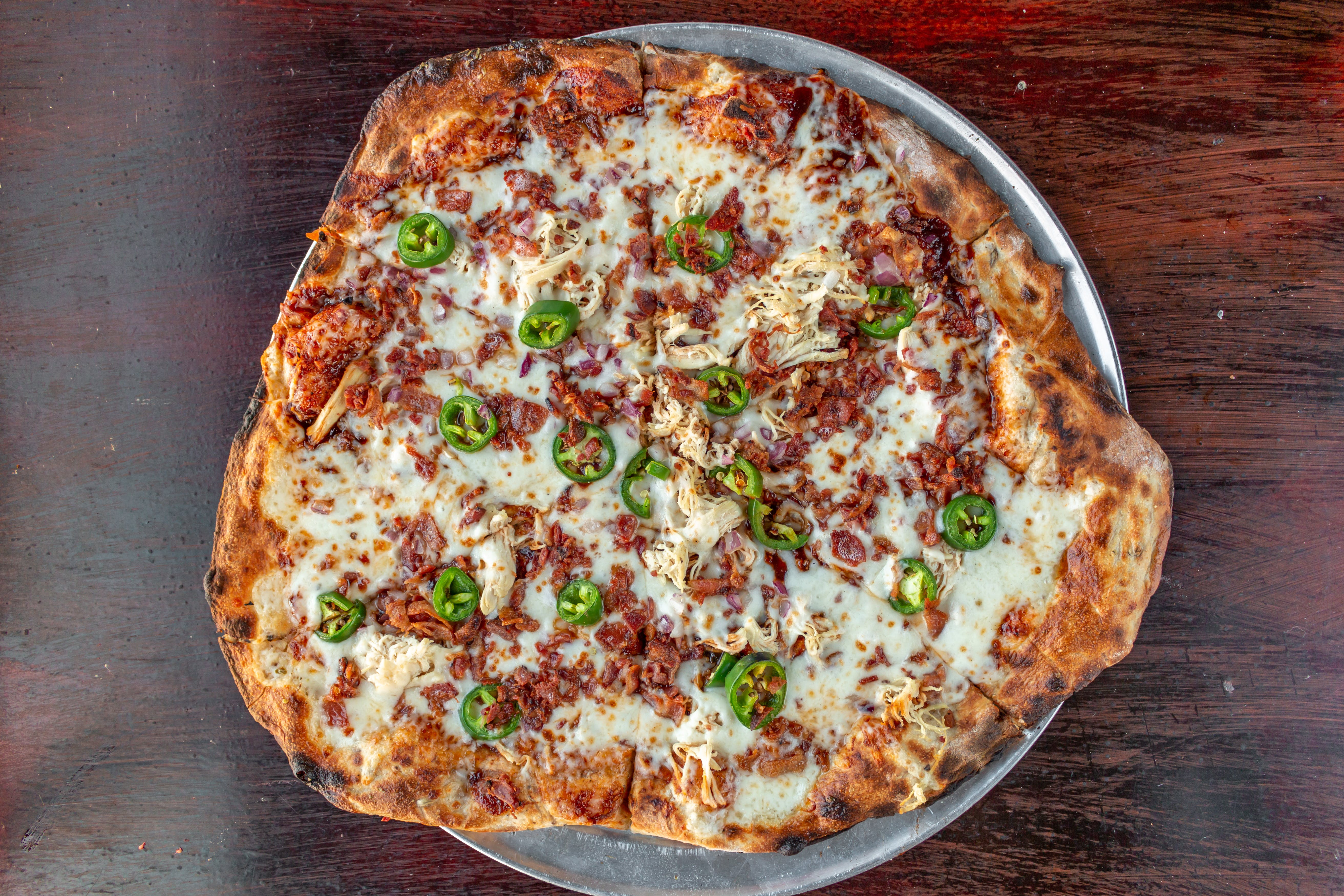 Order Sweet Heat BBQ Chicken Pizza - 16" food online from Brewability Lab store, Englewood on bringmethat.com
