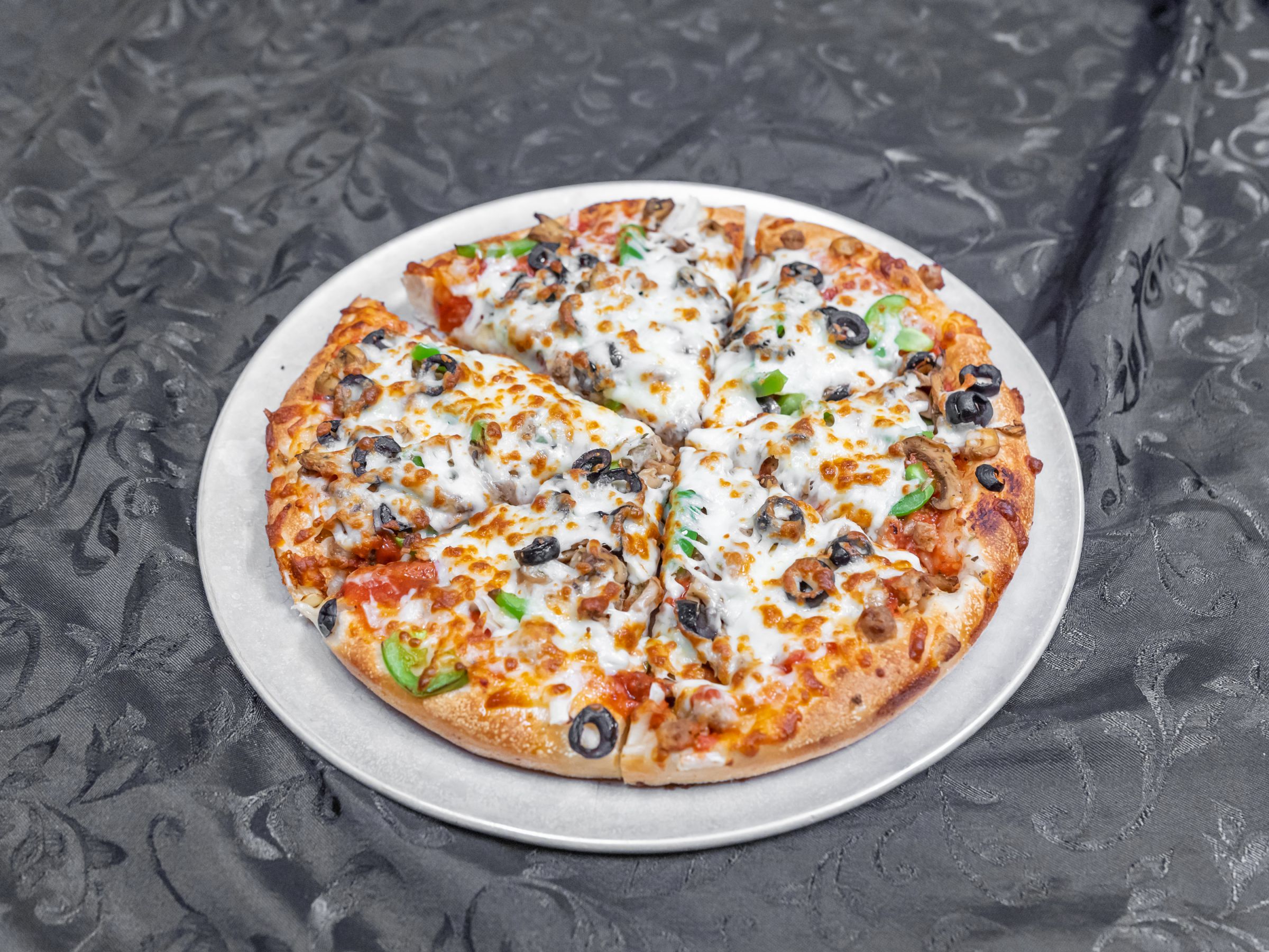 Order House Special Pizza food online from Boston Pizzeria store, Greenville on bringmethat.com
