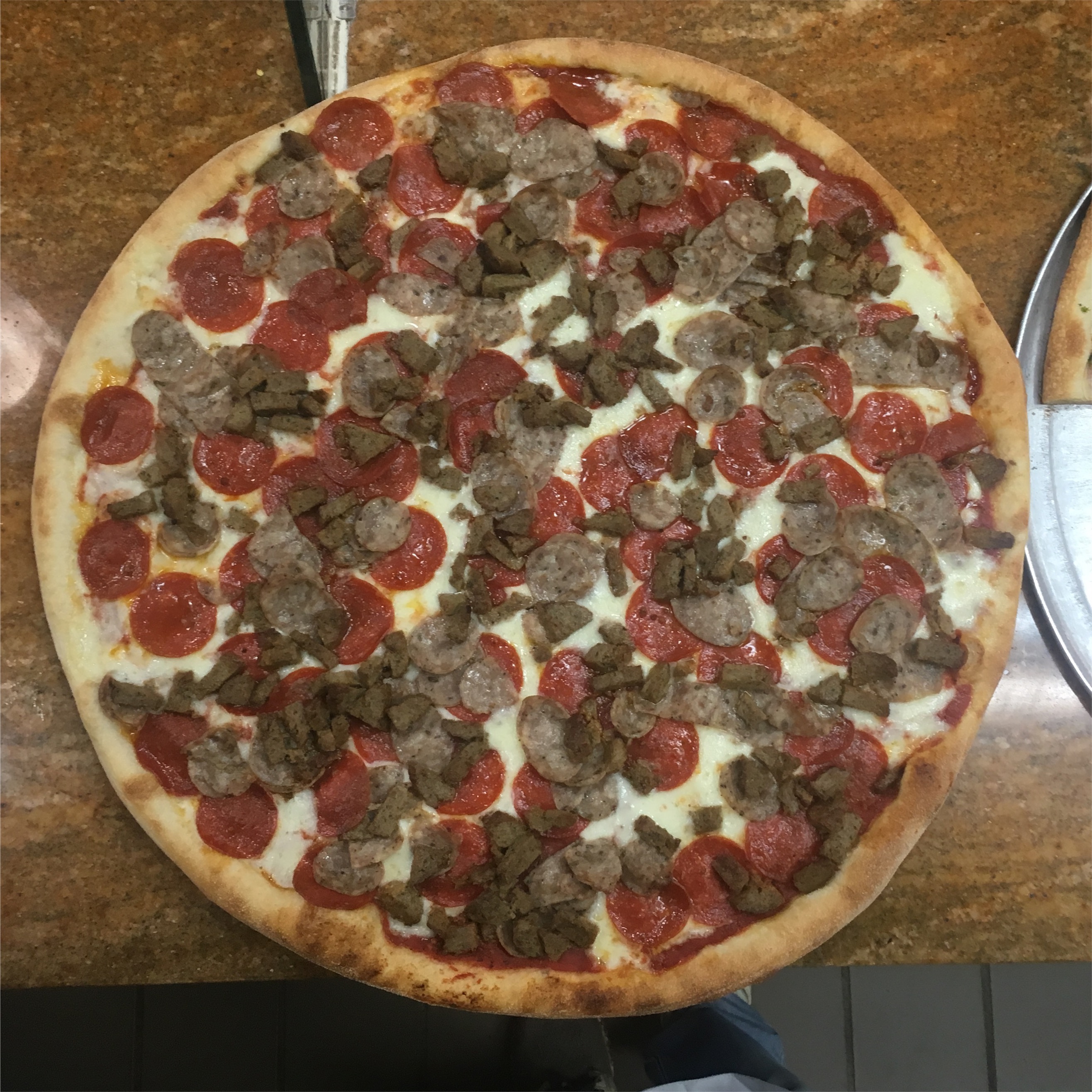 Order Meat Lovers Pizza food online from Piz-zetta store, Brooklyn on bringmethat.com