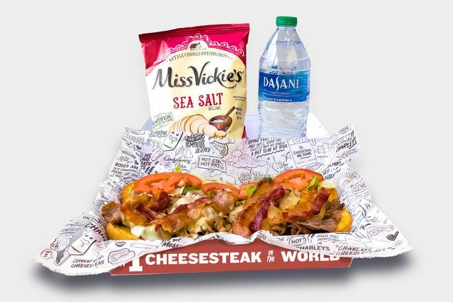 Order Bacon 3 Cheesesteak Boxed Meal food online from Charleys Cheesesteaks store, Chillicothe on bringmethat.com