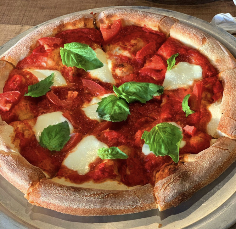 Order Margherita Pizza food online from Sunset Wings! store, Huntington Beach on bringmethat.com