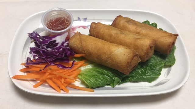 Order 14. Vegetarian Spring Rolls food online from Thai V Express store, New York on bringmethat.com