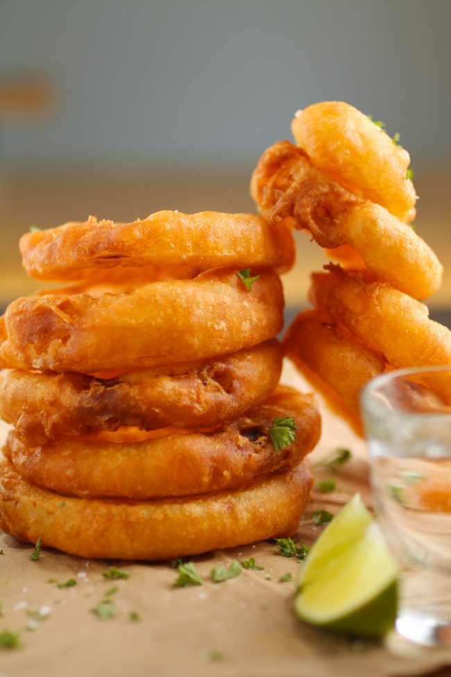 Order Onion Rings food online from Five Star Pizza & Rice store, Essex on bringmethat.com
