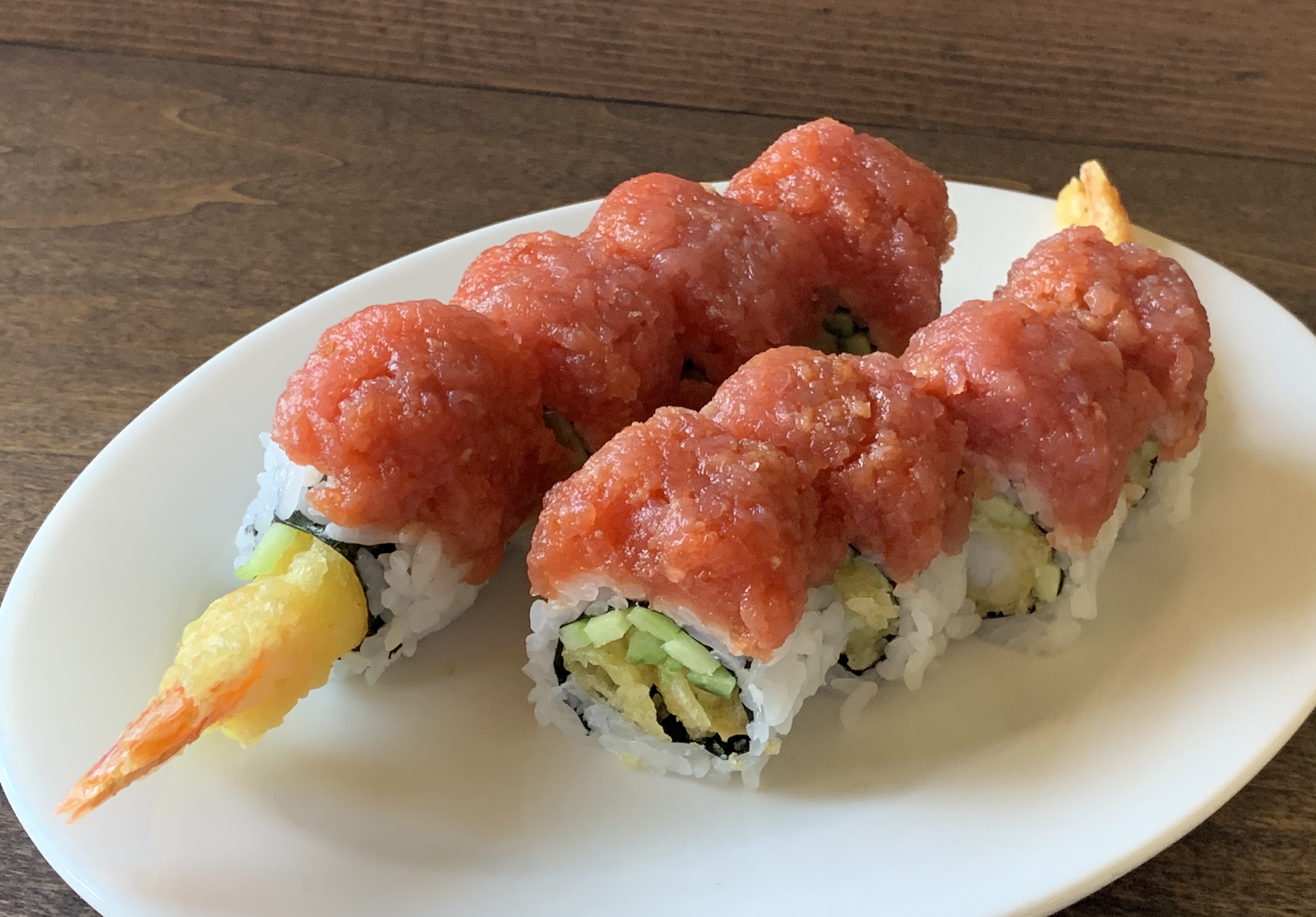 Order Hot Night Roll food online from Minato Sushi store, Lake Forest on bringmethat.com