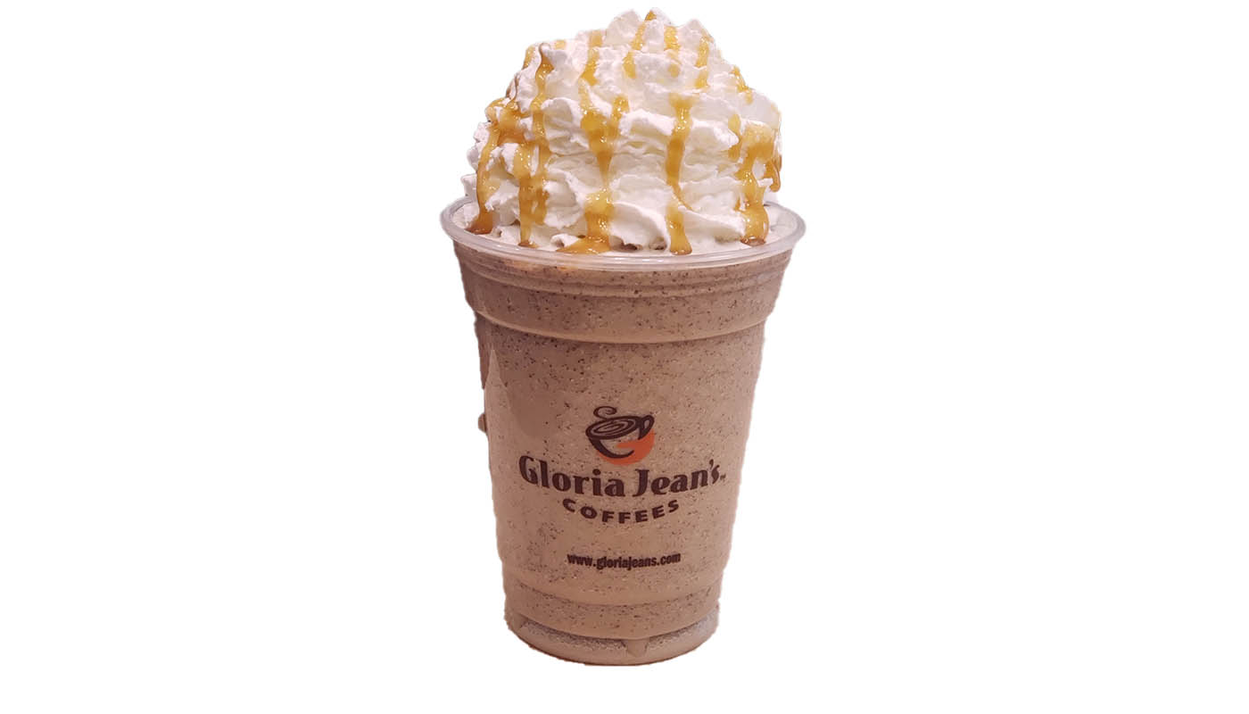 Order White Chocolate Caramel Cookie Chiller food online from Gloria Jean's Coffees store, Rochester on bringmethat.com