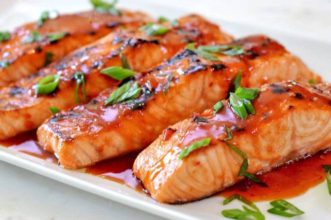 Order Grilled Salmon Platter (small) food online from Soup & Gyro store, New York on bringmethat.com