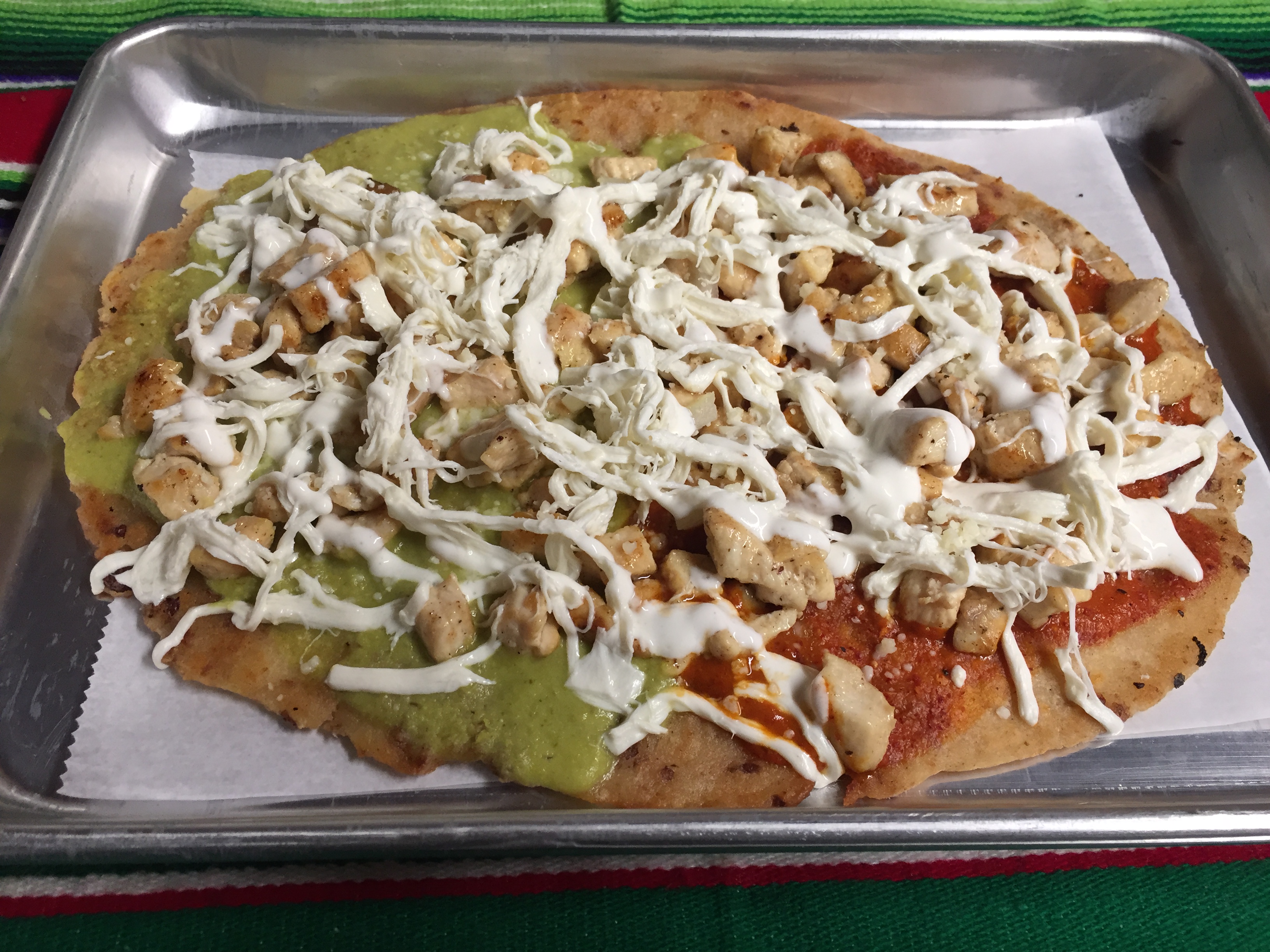 Order HUARACHE (chicken) food online from Montes Cafe store, Seaside Heights on bringmethat.com