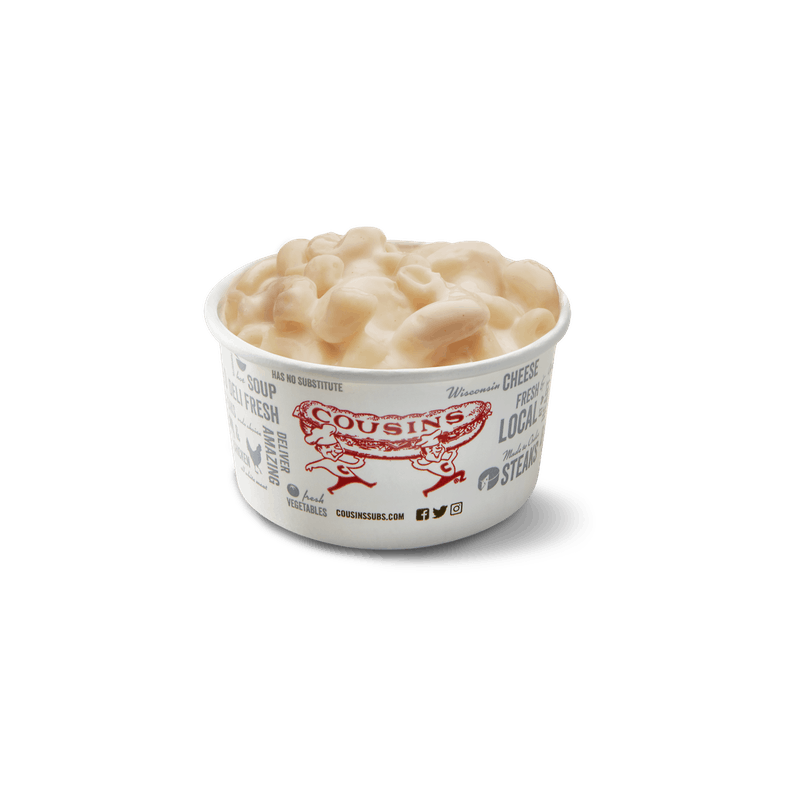 Order Cup of Wisconsin Mac & Cheese food online from Cousins Subs store, Evergreen Park on bringmethat.com