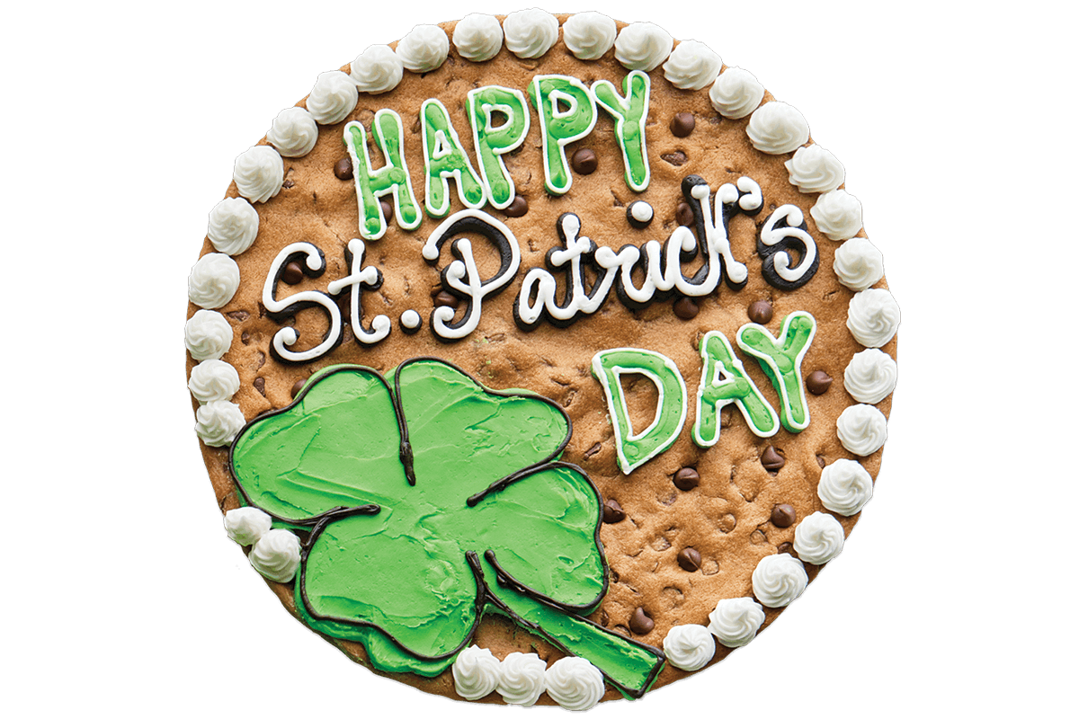 Order #601: St. Patrick's Day Clover food online from Nestle Toll House Cafe store, West Bloomfield Township on bringmethat.com