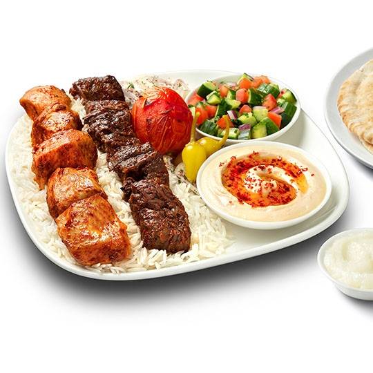 Order Combo Kabob Plate food online from Zankou Chicken store, Glendale on bringmethat.com