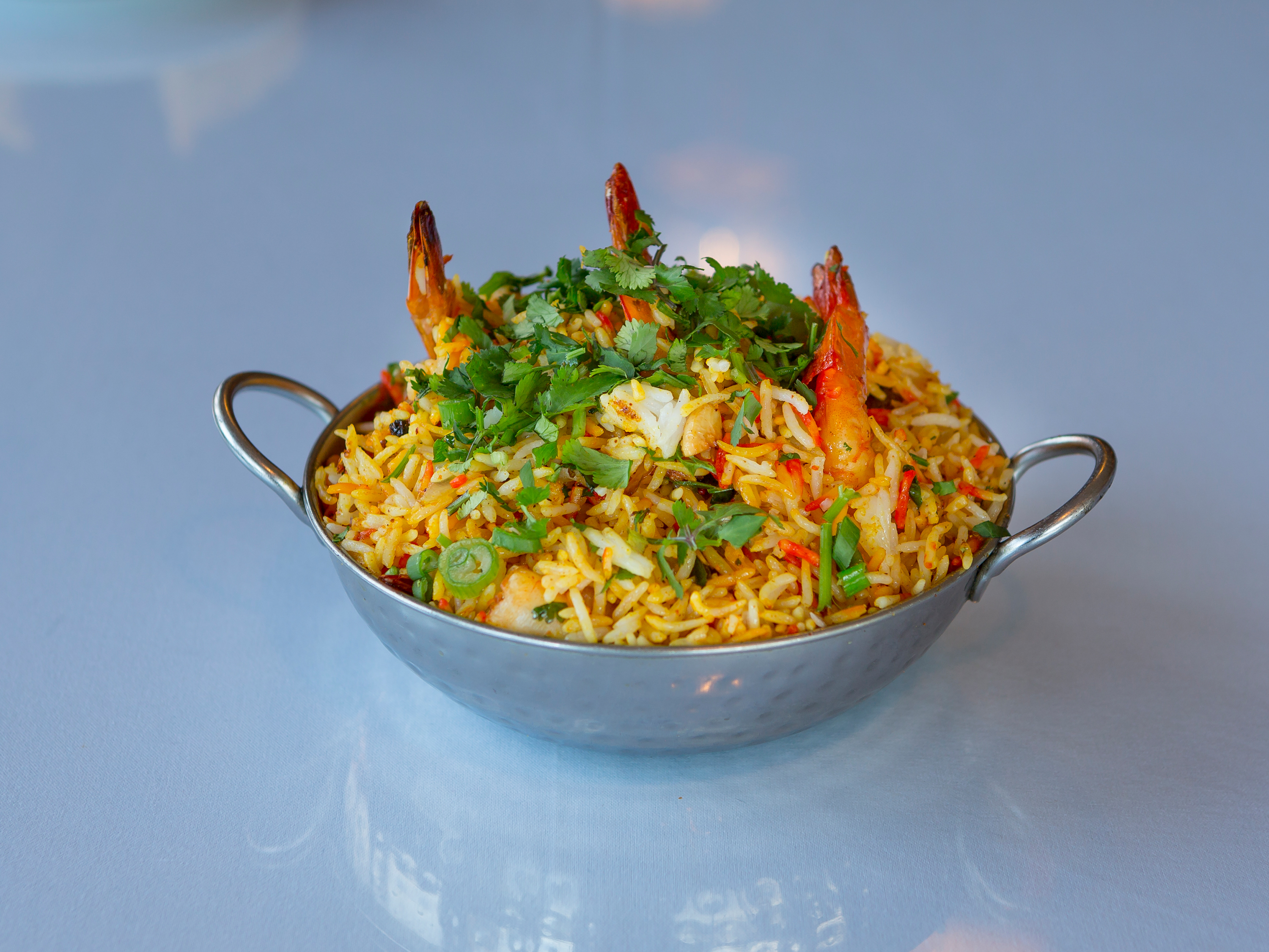 Order 58. Shrimp Biryani food online from Himalayan Kitchen store, Encinitas on bringmethat.com