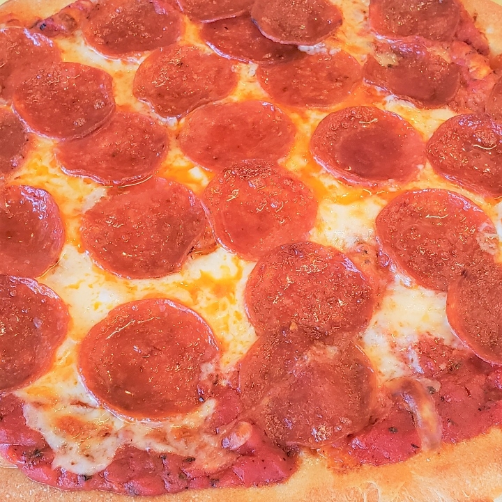 Order pepperoni pizza food online from Make Pizza+Salad store, San Diego on bringmethat.com