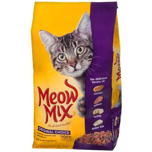Order Meow Mix Dry Cat Food Chicken - 50.4 oz food online from Walgreens store, Chicago on bringmethat.com