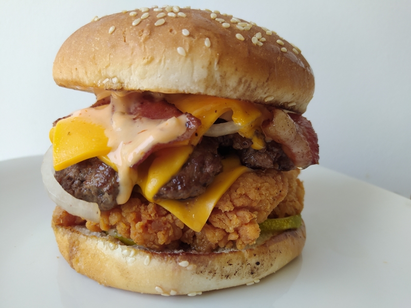 Order BarnYard Cheeseburger and Fries food online from Kooby store, La Crescenta on bringmethat.com