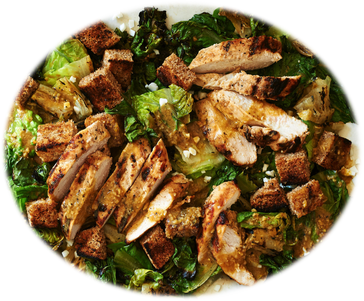 Order Fatoosh Salad with Grilled Chicken food online from La Zeez Pita Grill store, Torrance on bringmethat.com