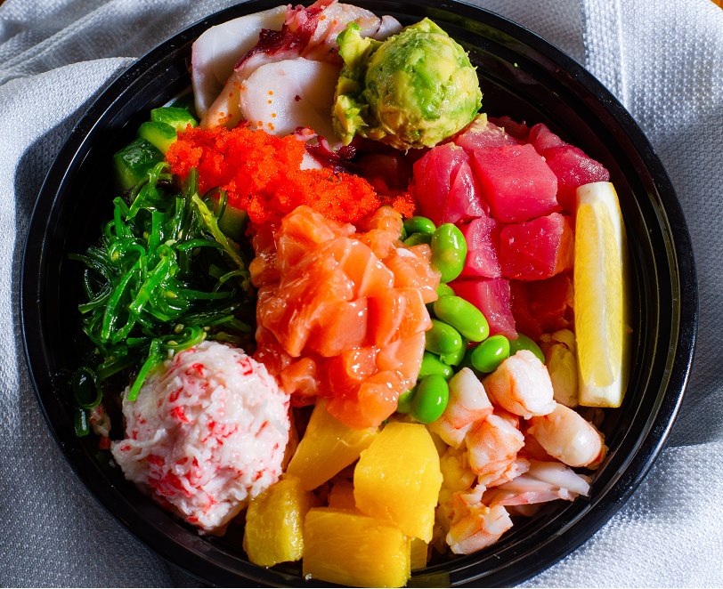 Order 4 Scoops Bowl food online from Poke Poki store, La Verne on bringmethat.com