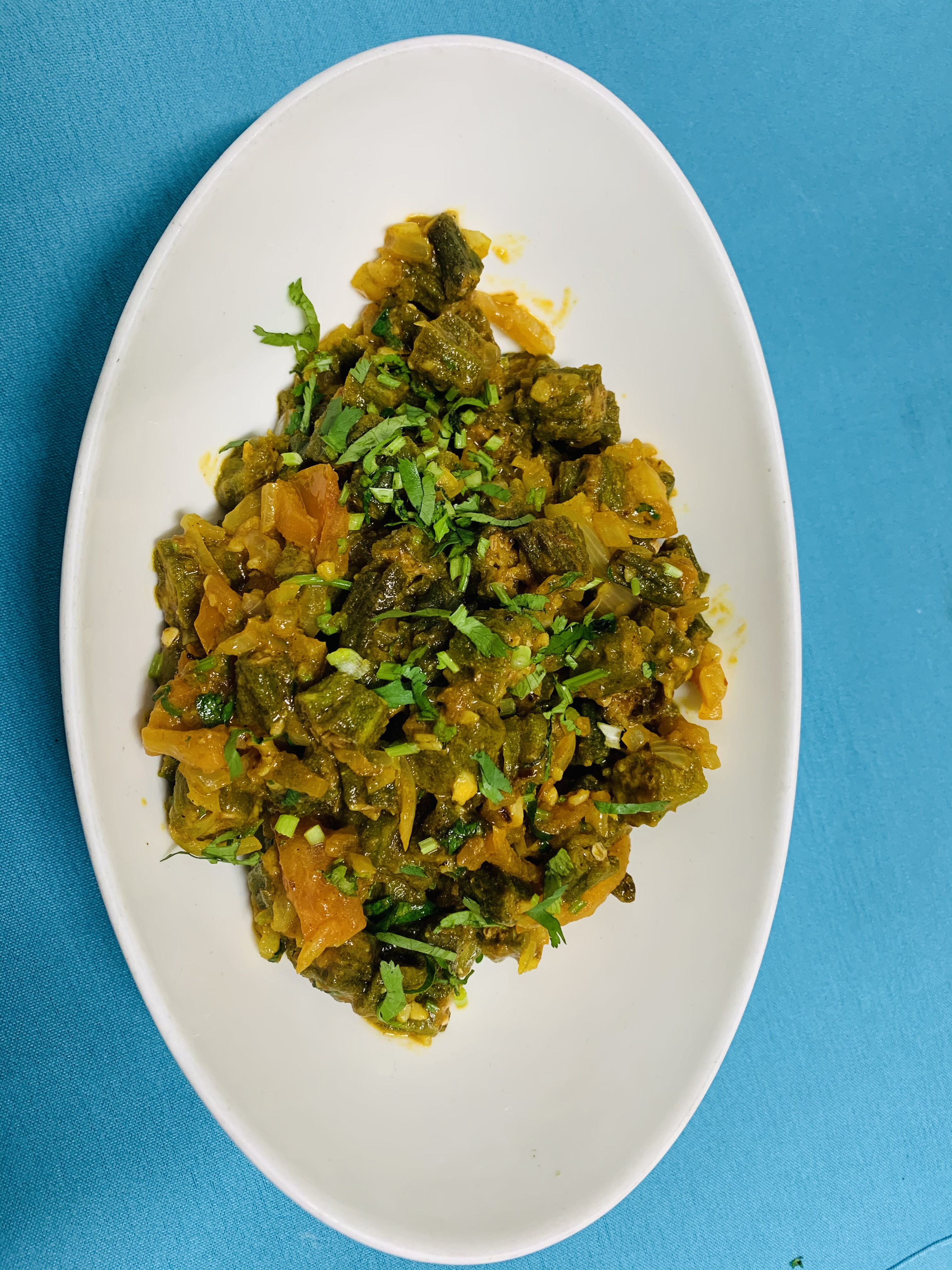 Order Amchoori Bhindi food online from Aahar Indian Cuisine store, New York on bringmethat.com