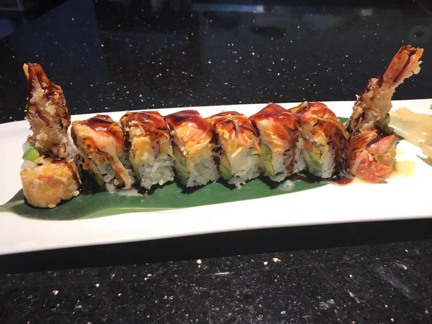 Order Angry Dragon Roll food online from Mizu Japanese Sushi Cuisine store, Farmingdale on bringmethat.com