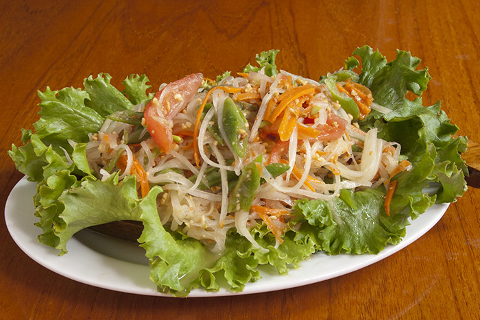 Order Som Tuma Salad food online from Khan Toke Thai House store, San Francisco on bringmethat.com