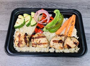 Order MP6- GRILLED CHICKEN w/ RICE food online from Athenian Fresh Grill store, North Arlington on bringmethat.com