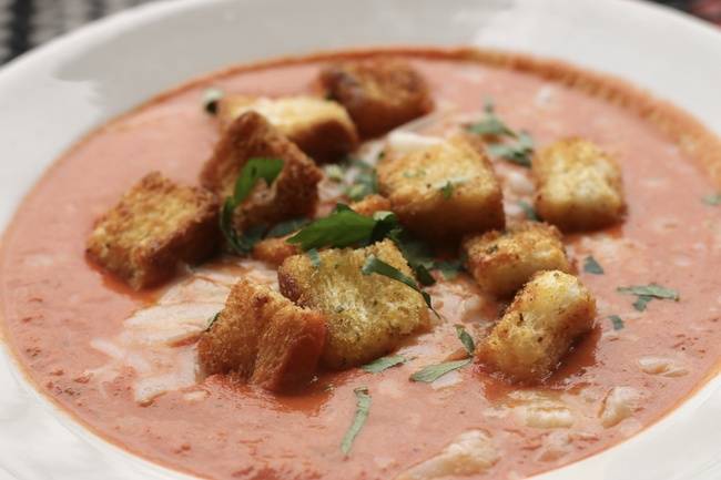 Order Cup of Tomato Bisque food online from Bambinelli's store, Atlanta on bringmethat.com