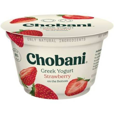 Order Chobani Greek Yogurt Strawberry (5.3 oz) food online from 7-Eleven By Reef store, Atlanta on bringmethat.com