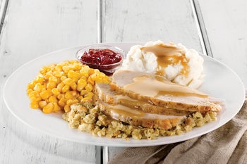 Order BUTTERBALL® TURKEY & DRESSING, FAMILY-STYLE food online from Perkins Restaurant & Bakery store, Fairfield on bringmethat.com