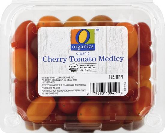 Order O Organics · Cherry Tomato Medley (1 pint) food online from Albertsons store, Highland on bringmethat.com