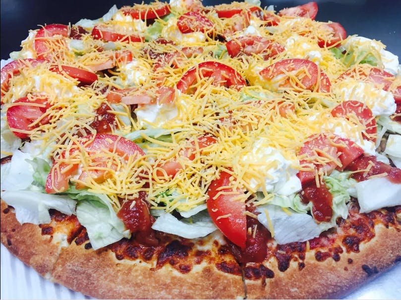Order Taco Supreme Pizza - Medium 12" food online from Can Am Pizza store, Federal Way on bringmethat.com