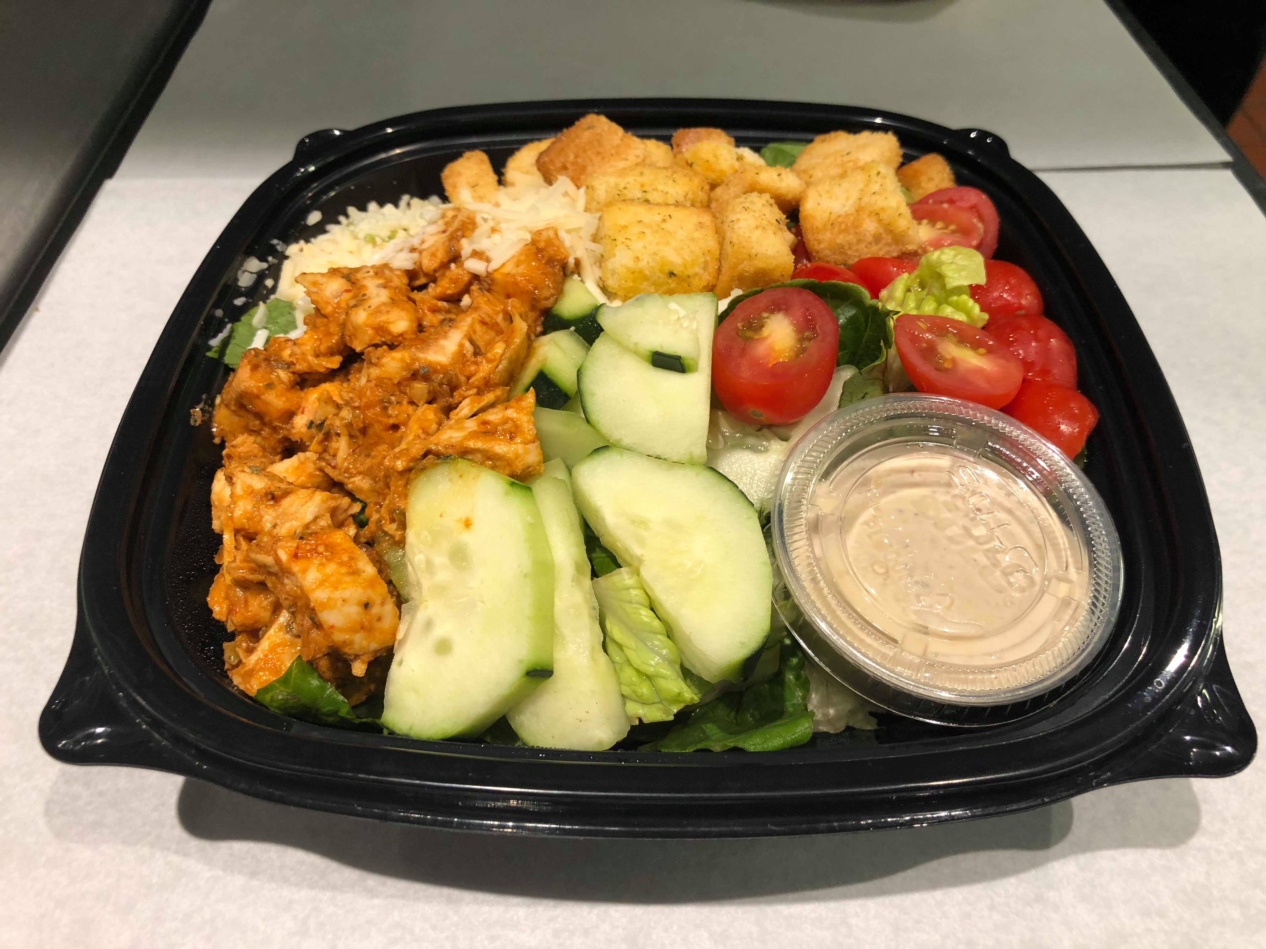 Order 5. Cajun Chicken Breast Salad Platter food online from Metro Feast store, Brooklyn on bringmethat.com