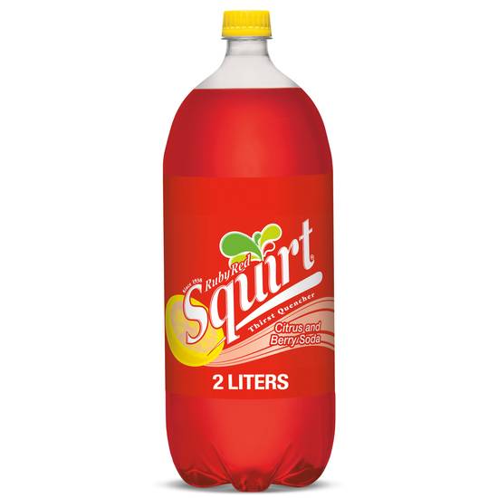 Order Squirt Ruby Red Naturally Flavored Citrus And Berry Soda food online from Deerings Market store, Traverse City on bringmethat.com