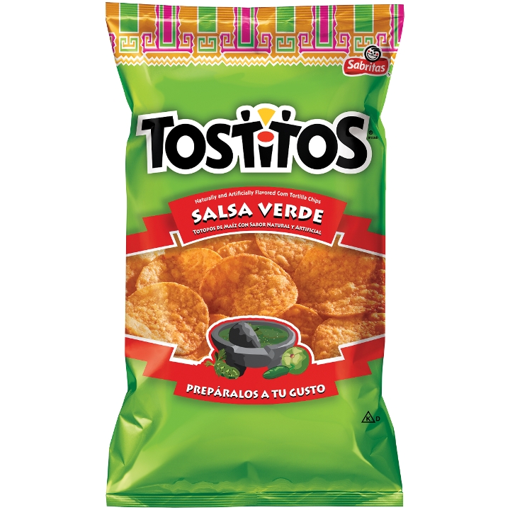 Order TOSTITOS VERDES BAG food online from Ceviche Craft store, Chula Vista on bringmethat.com