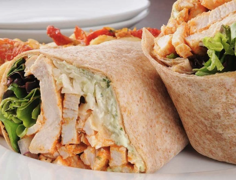 Order Grilled Chicken Wrap food online from Chez Beesen store, San Francisco on bringmethat.com