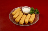 Order Mozzarella Cheese Sticks food online from Mackie Steakhouse store, Oklahoma City on bringmethat.com